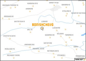 map of Borishchëvo