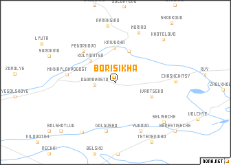 map of Borisikha