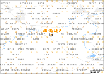 map of Bořislav
