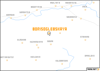 map of Borisoglebskaya