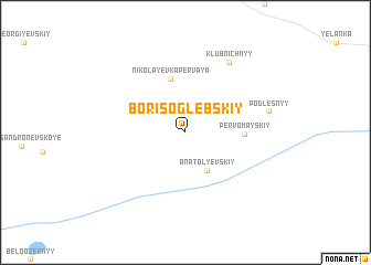 map of Borisoglebskiy