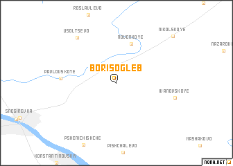 map of Borisogleb