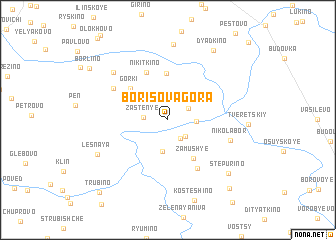 map of Borisova Gora