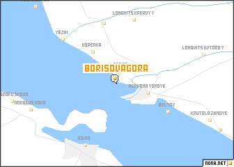 map of Borisova Gora