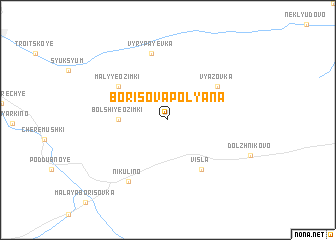 map of Borisova Polyana