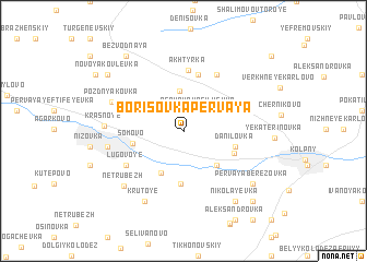 map of Borisovka Pervaya