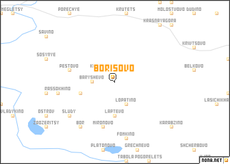 map of Borisovo