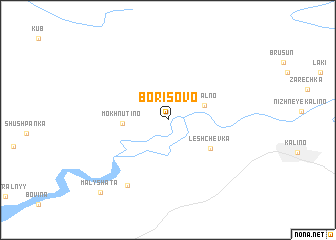 map of Borisovo