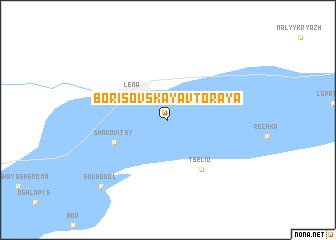 map of Borisovskaya Vtoraya