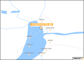 map of Borisovskaya