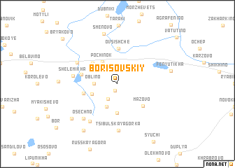 map of Borisovskiy