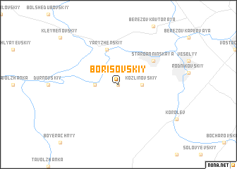 map of Borisovskiy