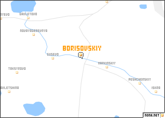 map of Borisovskiy