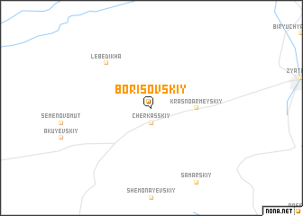 map of Borisovskiy