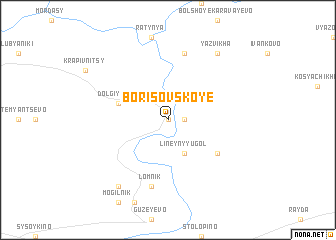 map of Borisovskoye