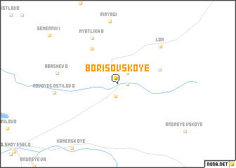 map of Borisovskoye
