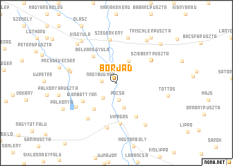 map of Borjád