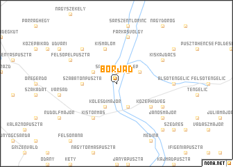 map of Borjád