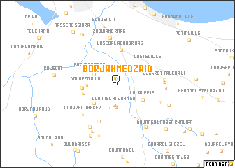 map of Borj Ahmed Zaïd