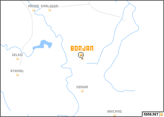 map of Borjān