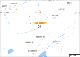 map of Borj Bach Mamlouk