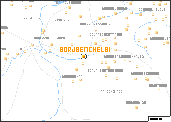 map of Borj Ben Chelbi