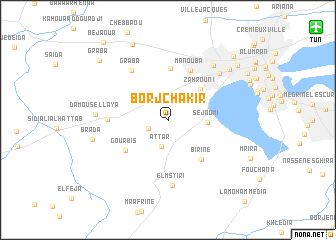 map of Borj Chakir