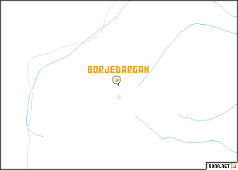 map of Borj-e Dargāh