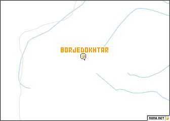 map of Borj-e Dokhtar