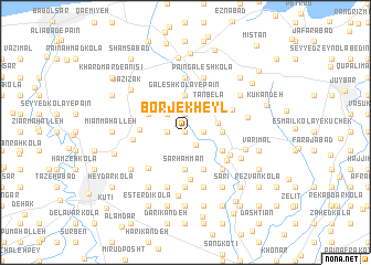 map of Borj-e Kheyl