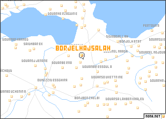 map of Borj el Haj Salah