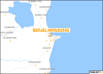 map of Borj el Handousse
