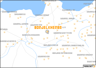 map of Borj el Kherba