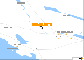 map of Börjelsbyn