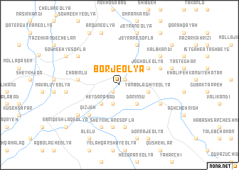 map of Borj-e ‘Olyā