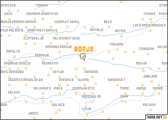 map of Borje