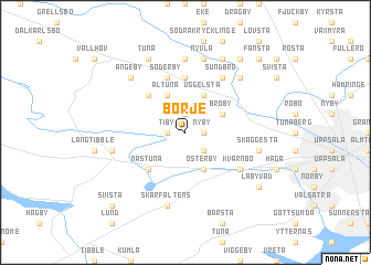 map of Börje