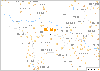 map of Borje