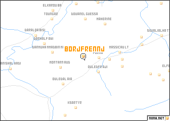 map of Borj Frennj