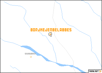 map of Borj Mejen Bel Abbès