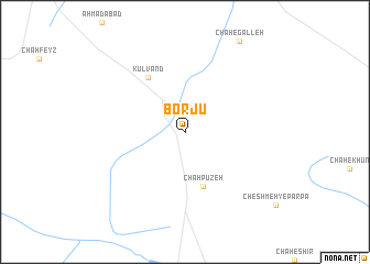 map of Borjū