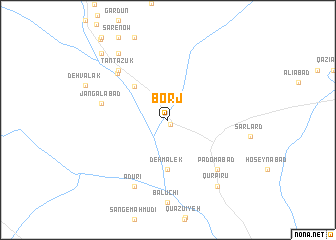 map of Borj