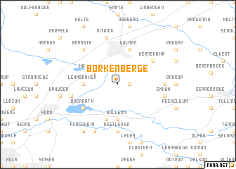 map of Borkenberge