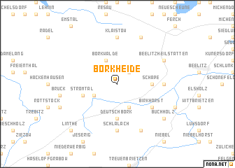 map of Borkheide