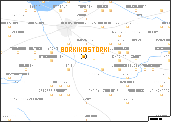 map of Borki Kostorki