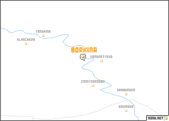 map of Bor\