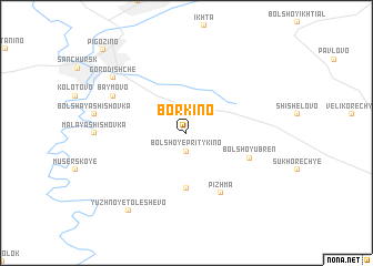 map of Borkino