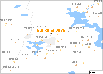map of Borki Pervoye