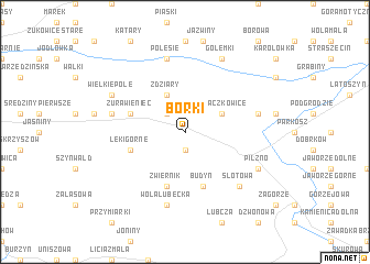 map of Borki