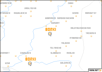 map of Borki